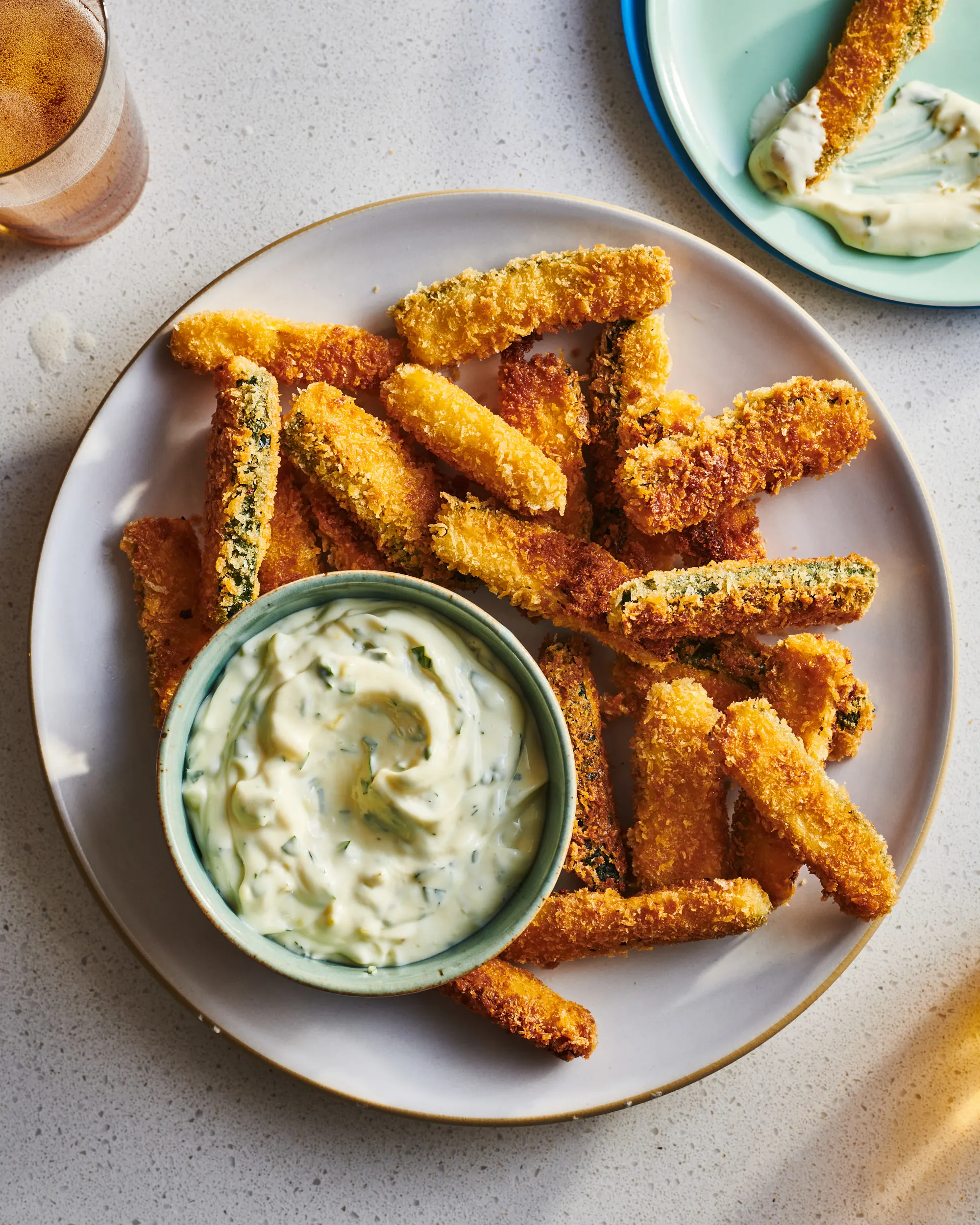 Fried Zucchini Sticks - side of marinara