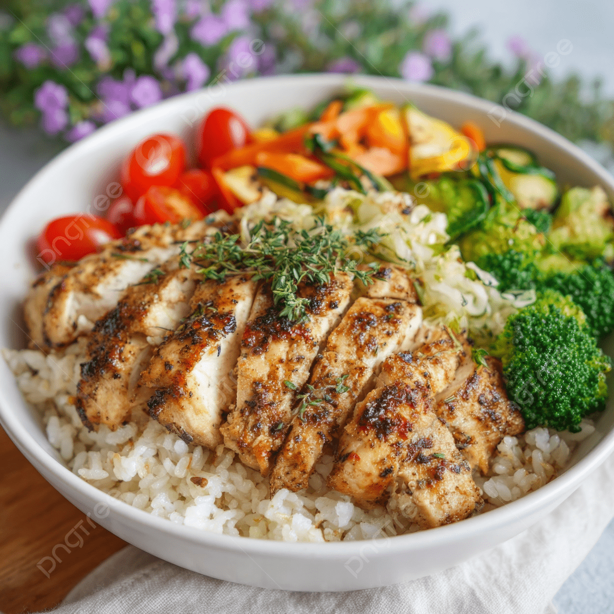 Grilled Chicken Rice Bowl