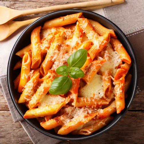 Spaghetti or Penne with Sauce & Cheese Catering